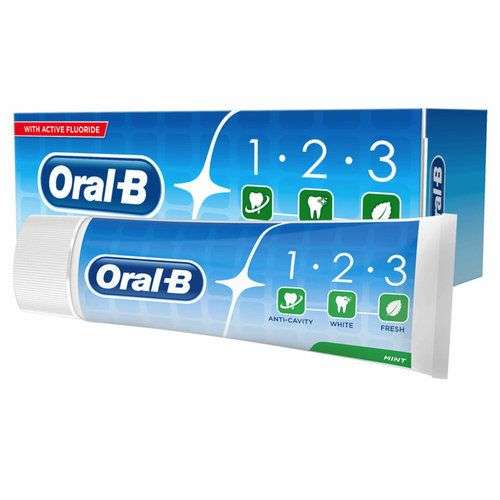 Oralb 123 tandpasta (bij 24 stuks of vanaf €35).