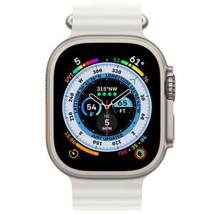 Apple Watch Ultra (SERIES 1) - Witte Rubberen Band