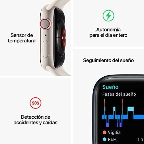 Apple Watch Series 8 | 45mm | Stainless Steel | Milanese-Zilver | GPS + Cellular