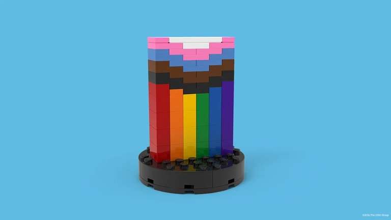 Bouw een LEGO Progress Pride-vlag en neem hem mee naar huis! (Amsterdam/Utrecht/Den Haag/Leidschendam)