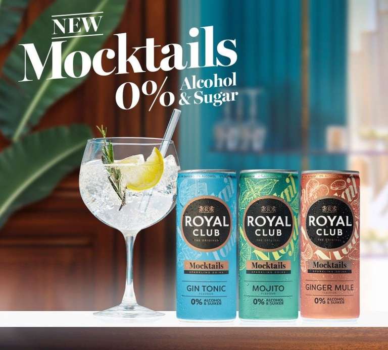 Probeer Royal Club Mocktails gratis (Powered by Scoupy)