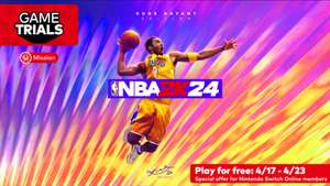 Nintendo Switch Online : Gratis Game op proef NBA 2K24 Kobe Bryant Edition (account ingesteld op USA) tot 24 April
