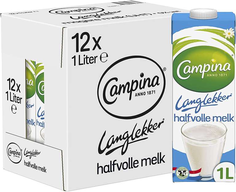 [Prime] Campina Langlekker Halfvolle Melk 12 x 1 L
