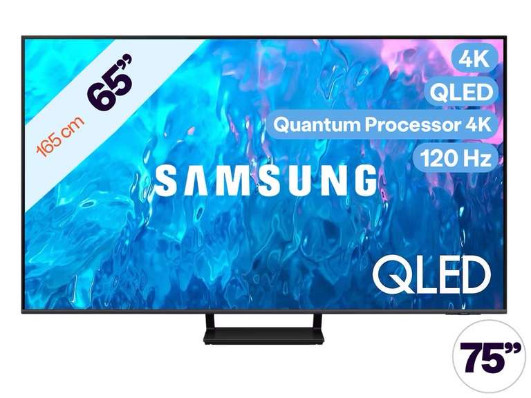 Samsung 65" of 75" QLED 4K Smart TV | 120 Hz | 2023