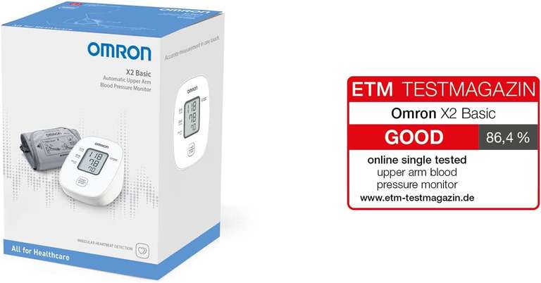 OMRON X2 Basic - Automatische bovenarm bloeddrukmeter
