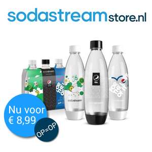 SodaStream herbruikbare flessen - Pepsi - 1 liter 3 stuks €8,99 @ SodaStream Store