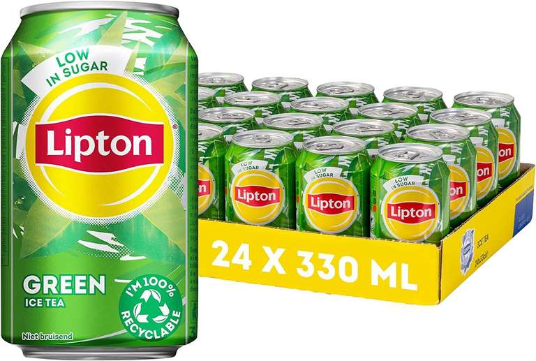 Lipton Original of Sparkling Ice Tea Green Advantage Pack 24 x 330ML €10 @ Amazon.nl gratis bezorging voor prime members