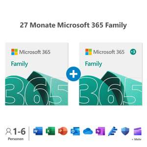 Microsoft 365 Family 27 maanden (6 gebruikers)
