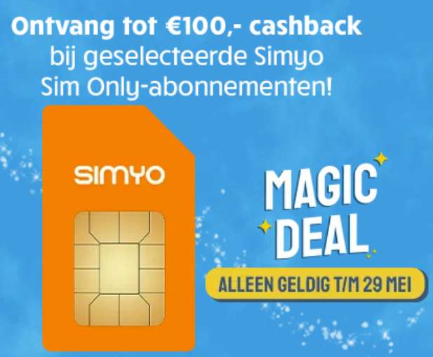 Simyo | Sim Only | 10GB | 200 Minuten & SMS | Voor €3.83 per maand