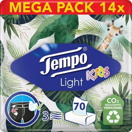 Tempo Light Box - 3-laags tissues - 14 x 70 stuks