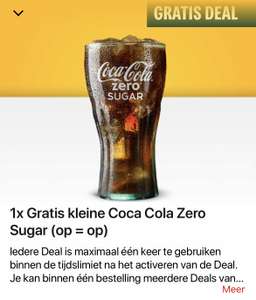 [Persoonlijk] Gratis Coca-Cola Zero @Mcdonald’s