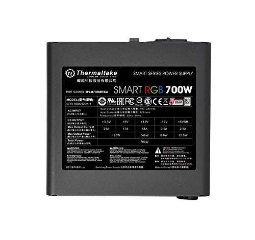 Thermaltake Smart RGB 700W | PC ATX voeding | 80-Plus