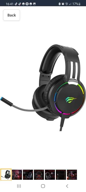 havit RGB Wired Gaming Headset PC USB 3.5mm XBOX /PS4/PS5 Headsets (externe verkoper)
