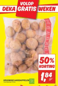 Kruimige aardappelen 4kg €1,84 (0,46€/kg) @Dekamarkt