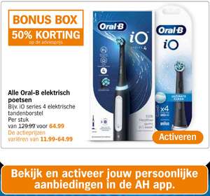 [AH Bonus Box] Alle Oral-B elektrisch poetsen producten 50% korting