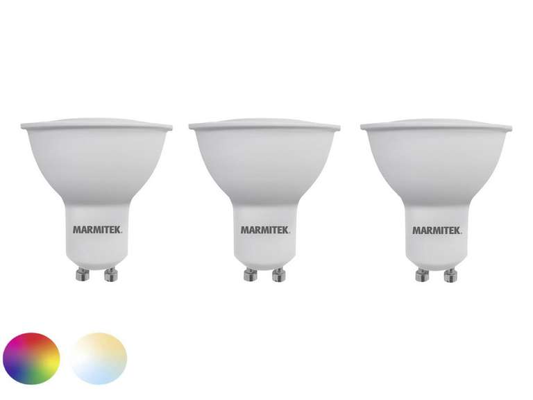 3x Marmitek GU10 RGB Glow XSO LED Smart Bulb