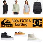 Sale tot -50% + 30% extra korting @ QUIKSILVER + DC shoes