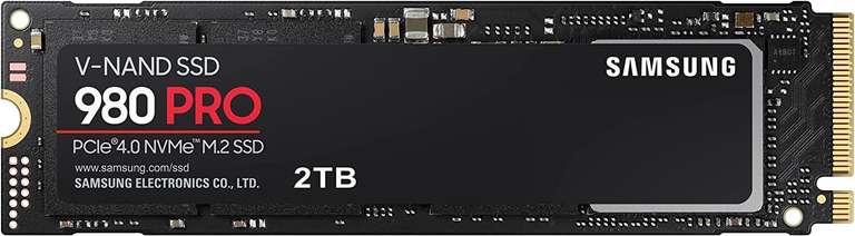 Samsung 980 PRO 2 TB PCIe 4.0 (tot 7.000 MB/s) NVMe M.2 (2280) Interne Solid State Drive (SSD) (MZ-V8P2T0BW)