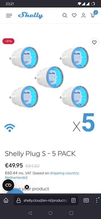 Shelly plug s 5x