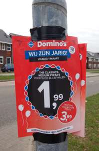 [lokaal] Domino's Enschede Boulevard €1,99 classic pizza