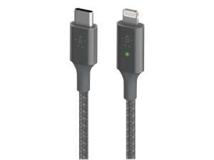 Belkin BoostCharge LED USB-C naar Lightning Kabel MFi voor €7 @ iBOOD