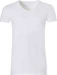 4x Ten Cate Basic witte katoenen T-Shirt | Ronde of V-Hals
