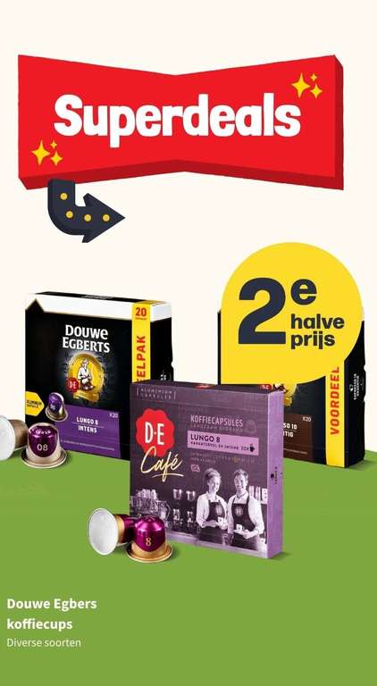 Douwe Egberts Koffiecups bv lungo 8 200cups €36,35