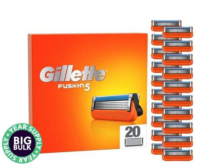 20x Gillette Fusion5 Navulmesjes voor €34,95 (+ gratis verzending) @ iBOOD