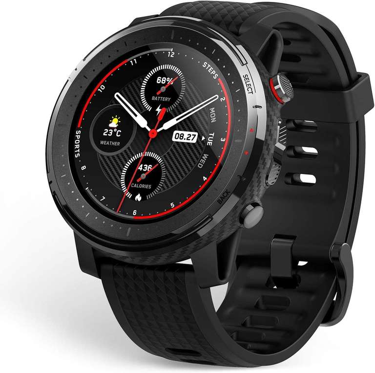 Amazfit Stratos 3 Smartwatch met GPS, sporthorloge met 19 sportmodi, waterdicht 5 ATM, ... let op: Tweedehands: Als nieuw