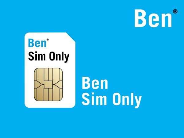 Ben Sim Only: 17,5 GB + 200 min/SMS voor €10 per maand