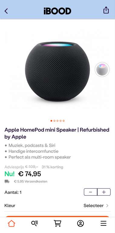 Apple HomePod mini speaker refurbished by apple