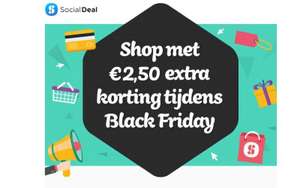 €2,50 korting in de social deal app