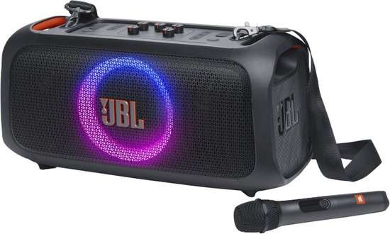JBL PartyBox On The Go Essential - Draadloze Bluetooth speaker met schouderband