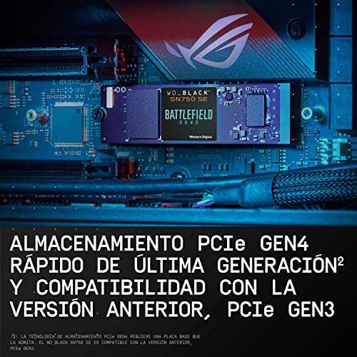 ssd WD SN750 SE 1TB PCIe 4.0 + battefield 2042 PC