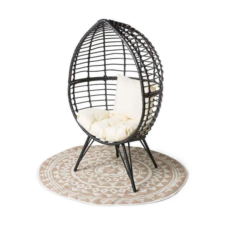 Xenos Egg Chair naturel of zwart voor €99 (was €199) @ Xenos webshop