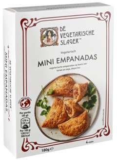 6 pakken Mini Empanada's of Mini Saucijzenbroodjes of Kipleckere Nuggets van de Vegetarische Slager voor €4 @ Butlon