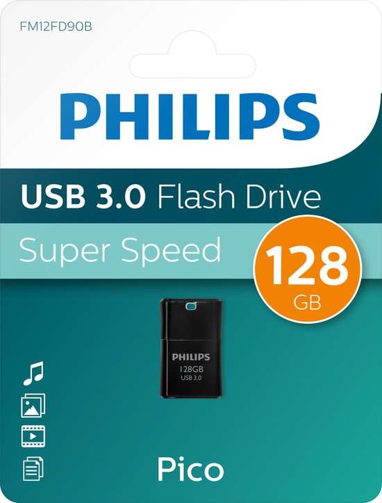 USB 3.0 128GB - Philips Pico @ Bol.com