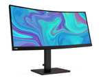 Lenovo ThinkVision T34w-20 monitor (Quad HD, Curved, VA, 4 ms) voor €329 @ Coolblue