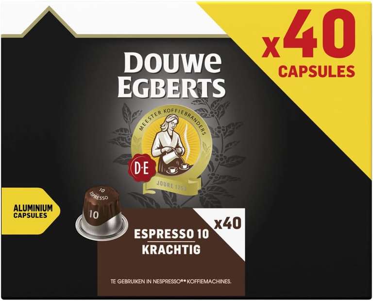 Douwe Egberts Espresso Krachtig Koffiecups, 5 x 40 Cups