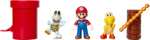 Jakks Pacific 85989-4L,Nintendo Super Mario 5er Figuren Set Dungeon Diorama, 6 cm,Meerkleurig
