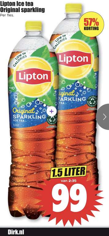 DIRK - Lipton Icetea original sparkling, 1,5L