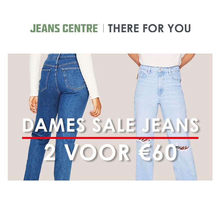 Jeans Centre: 2 dames jeans voor €60 (was tot €179,98)