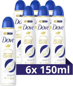 6x150ml dove deodorant [advanced care 72h]