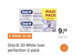 Oral-B tandpasta 4 voor € 10,00 ook de maxi pack dus 8 tubes voor € 10,00 @AH