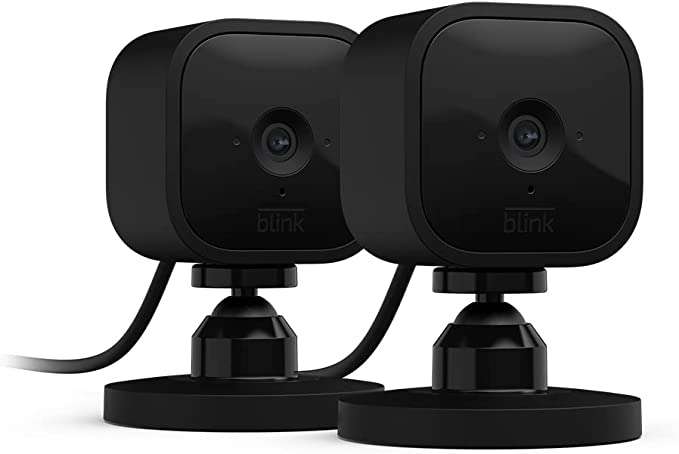 2x Blink Mini 1080p Compacte slimme beveiligingscamera voor binnen