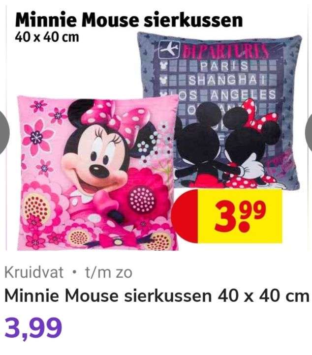 Minnie Mouse sierkussen 40x40 cm @ Kruidvat