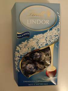 Lindt Lindor 500 gram Milk & White voor €3,99 bij Die Grenze
