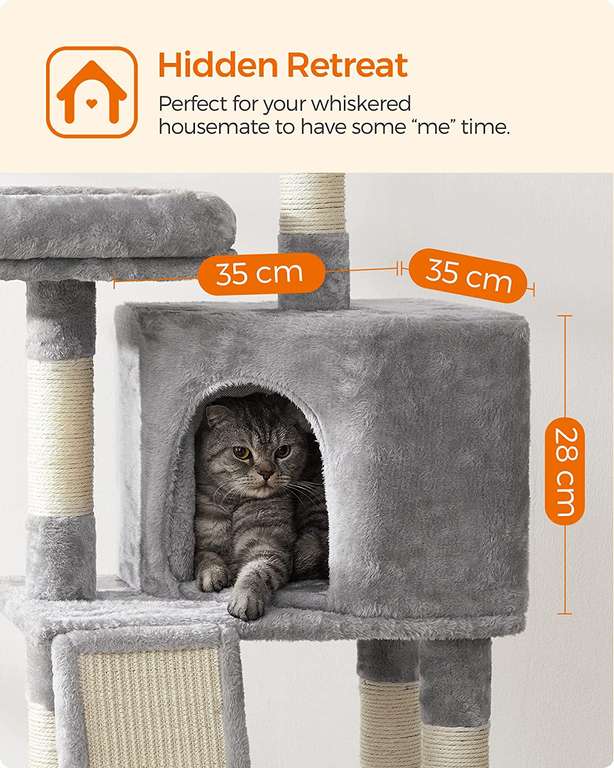 FEANDREA kattenkrabpaal 115cm hoog voor €48,96 @ Amazon NL