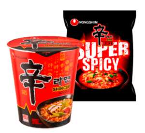 Plus super: Nong Shim en MAMA instant noodles 1+1 gratis. -50%.