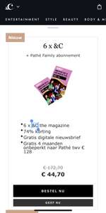 4 maanden Pathé family abonnement bij Abonnement &C